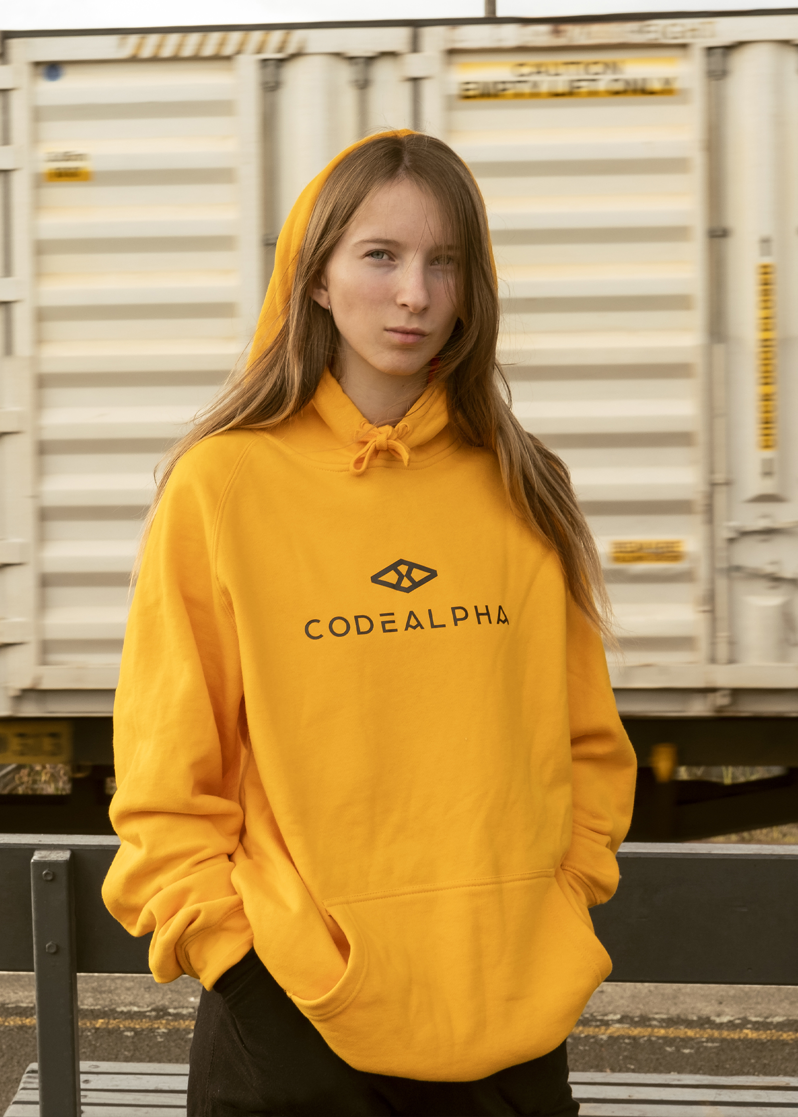 CodeAlpha Loud Yellow Logo Hood » CODEALPHA